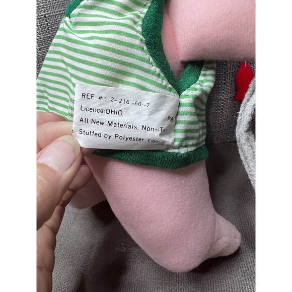 VTG Hugfun Fishing Boy Plush Stuffed Toy Pole Basket White Hair 10 Inch Clothes - Picture 15 of 16